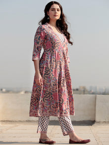 Zohra Rabiqa - Set of Anarkali Kurta Pants & Dupatta - KS110A2515D