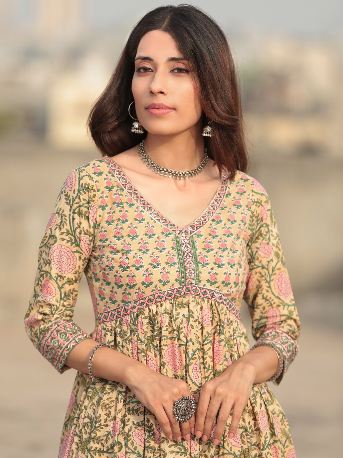 Fiza Chavi Flared Kurta