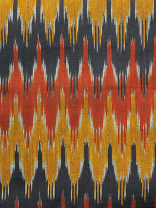 Multi Color Pochampally Hand Woven Ikat Fabric Per Meter - F002F975