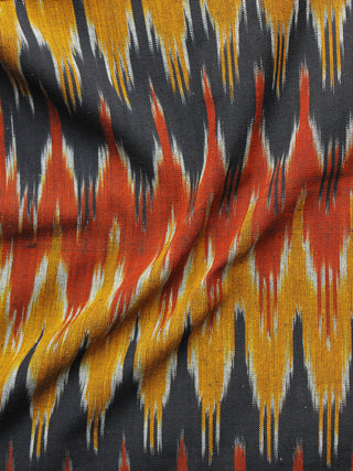 Multi Color Pochampally Hand Woven Ikat Fabric Per Meter - F002F975