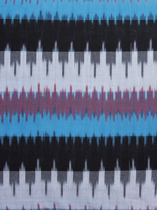 Multi Color Pochampally Hand Woven Ikat Fabric Per Meter - F002F978