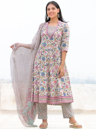 Nayab Fiza  - Kurta Pants & Kota Dupatta - KS28A2555D