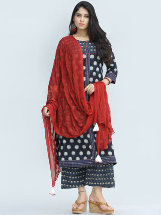Bahaar Samera - Set of Kurta Palazzo & Dupatta - KS48A2139D