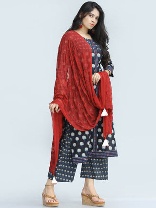 Bahaar Samera - Set of Kurta Palazzo & Dupatta - KS48A2139D