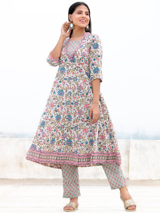 Nayab Fiza  - Kurta Pants & Kota Dupatta - KS28A2555D