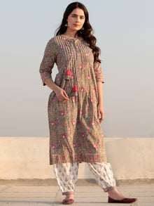 Zohra Naina - Set of Straight Kurta Salwar & Dupatta - KS140B2503D