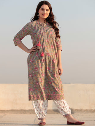 Zohra Aima - Set of Straight Kurta Salwar & Dupatta - KS140A2503D