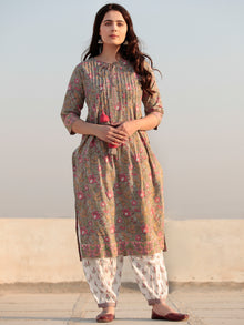 Zohra Aima - Set of Straight Kurta Salwar & Dupatta - KS140A2503D