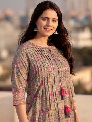 Zohra Aima - Set of Straight Kurta Salwar & Dupatta - KS140A2503D