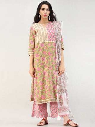 Rangrez Nahiza - Set of Kurta Palazzo & Dupatta - KS61A2309D
