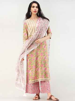 Rangrez Nahiza - Set of Kurta Palazzo & Dupatta - KS61A2309D