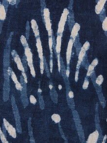 Indigo Blue White Hand Block Printed Cotton Fabric Per Meter - F0916358