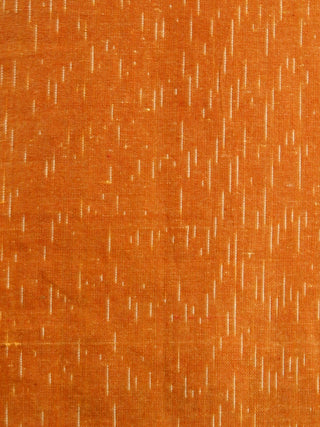 Mustard Ivory Hand Woven Ikat Cotton Tunic Cum Dress  - Tun01F1464