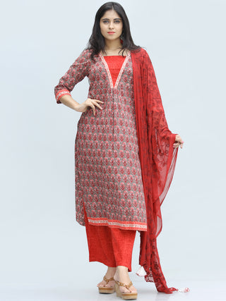 Bahaar Panra - Set of Kurta Palazzo & Dupatta - KS49A2006D