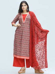 Bahaar Panra - Set of Kurta Palazzo & Dupatta - KS49A2006D