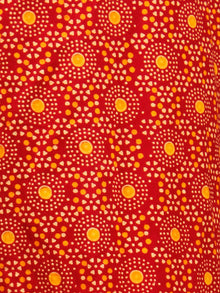 Orange Yellow Hand Block Printed Semi Elasticated Waist  Cotton Sharara - Sh01F708