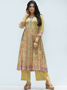 Rangrez Zafraan - Set of Anarkali Kurta Palazzo & Dupatta - KS33C2317D
