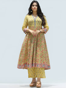 Rangrez Zafraan - Set of Anarkali Kurta Palazzo & Dupatta - KS33C2317D