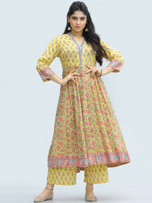 Rangrez Zafraan - Set of Anarkali Kurta Palazzo & Dupatta - KS33C2317D