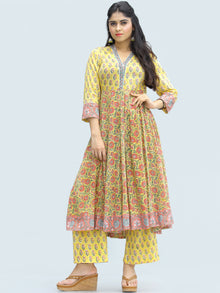 Rangrez Zafraan - Set of Anarkali Kurta Palazzo & Dupatta - KS33C2317D