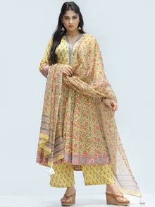 Rangrez Zafraan - Set of Anarkali Kurta Palazzo & Dupatta - KS33C2317D