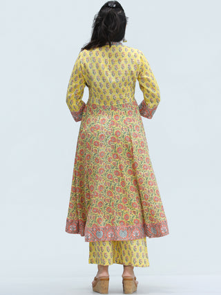 Rangrez Zafraan - Set of Anarkali Kurta Palazzo & Dupatta - KS33C2317D