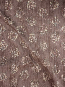 Brown Beige Natural Dyed Hand Block Printed Cotton Fabric Per Meter - F0916306