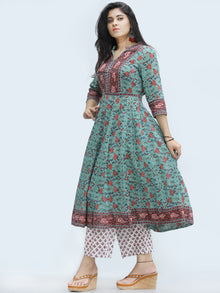 Rangrez Farhat - Set of Anarkali Kurta Palazzo & Dupatta - KS25D2328D