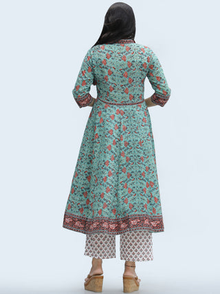Rangrez Farhat - Set of Anarkali Kurta Palazzo & Dupatta - KS25D2328D