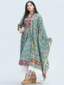 Rangrez Farhat - Set of Anarkali Kurta Palazzo & Dupatta - KS25D2328D