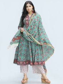 Rangrez Farhat - Set of Anarkali Kurta Palazzo & Dupatta - KS25D2328D