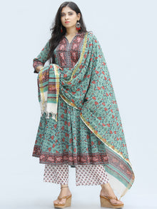 Rangrez Farhat - Set of Anarkali Kurta Palazzo & Dupatta - KS25D2328D