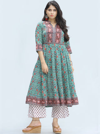 Rangrez Farhat - Set of Anarkali Kurta Palazzo & Dupatta - KS25D2328D
