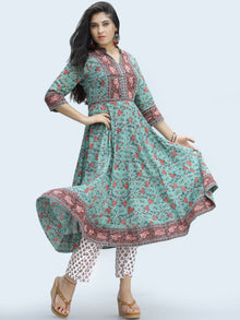 Rangrez Farhat - Set of Anarkali Kurta Palazzo & Dupatta - KS25D2328D