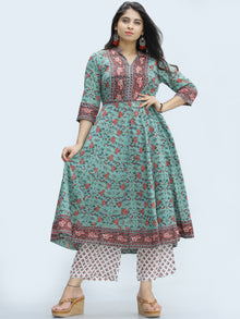 Rangrez Farhat - Set of Anarkali Kurta Palazzo & Dupatta - KS25D2328D