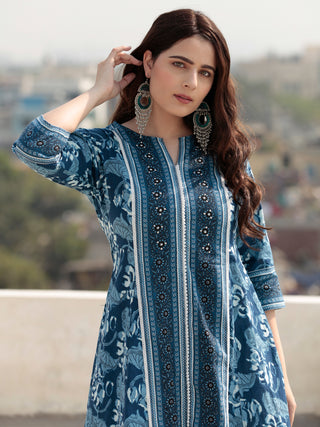 Zohra Shabd - Set of Anarkali Kurta Pants & Dupatta - KS29M2509D
