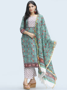 Rangrez Aadab - Set of Kurta Palazzo & Dupatta - KS03D2328D
