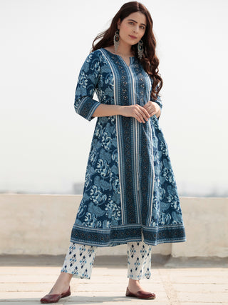 Zohra Shabd - Set of Anarkali Kurta Pants & Dupatta - KS29M2509D