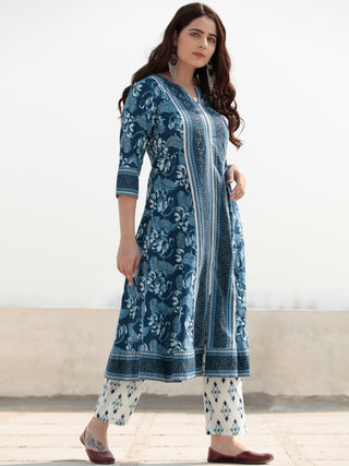 Zohra Shabd - Set of Anarkali Kurta Pants & Dupatta - KS29M2509D
