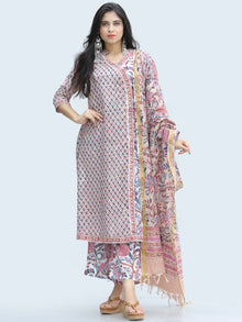 Rangrez Farnaz - Set of Kurta Palazzo & Dupatta - KS44B2330D