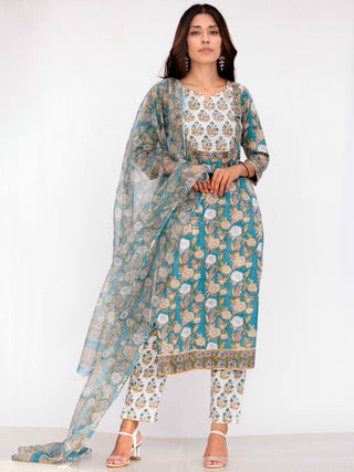 Harit Naina Set Of Kurta Pant Dupatta