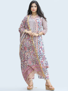 Rangrez Farnaz - Set of Kurta Palazzo & Dupatta - KS44B2330D