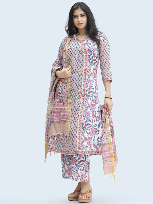 Rangrez Farnaz - Set of Kurta Palazzo & Dupatta - KS44B2330D