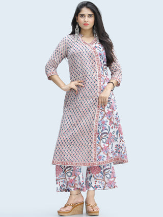 Rangrez Farnaz - Set of Kurta Palazzo & Dupatta - KS44B2330D