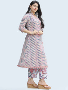 Rangrez Farnaz - Set of Kurta Palazzo & Dupatta - KS44B2330D