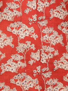 Red Beige White Hand Block Printed Cotton Asymmetric Kurta & Palazzo Dress (Set of 2) - D284F1306