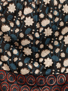Naaz GARDENIA  - Hand Block Printed Cotton Long Angrakha Dress  - DS15F1365