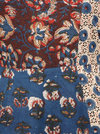 STYLO COLLARGE - Hand Block Printed Cotton Long Dress  - D224F1304