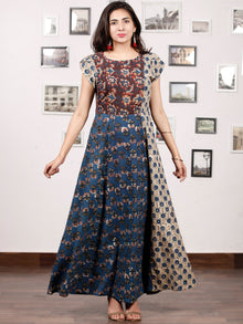 STYLO COLLARGE - Hand Block Printed Cotton Long Dress  - D224F1304