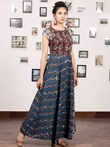 STYLO COLLARGE - Hand Block Printed Cotton Long Dress  - D224F1304